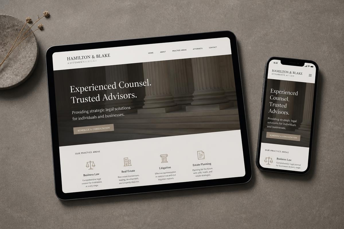 Website designed by Web Boutique for Hamilton & Blake Attorneys